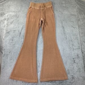 Aerie Pants Real Obsessed High Waisted Kick-It Flare Velour Lounge Y2K Retro XXS